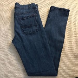 7 for all mankind skinny jeans size 28